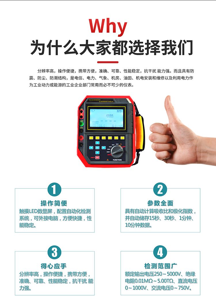 为什么选择绝缘电阻测试仪