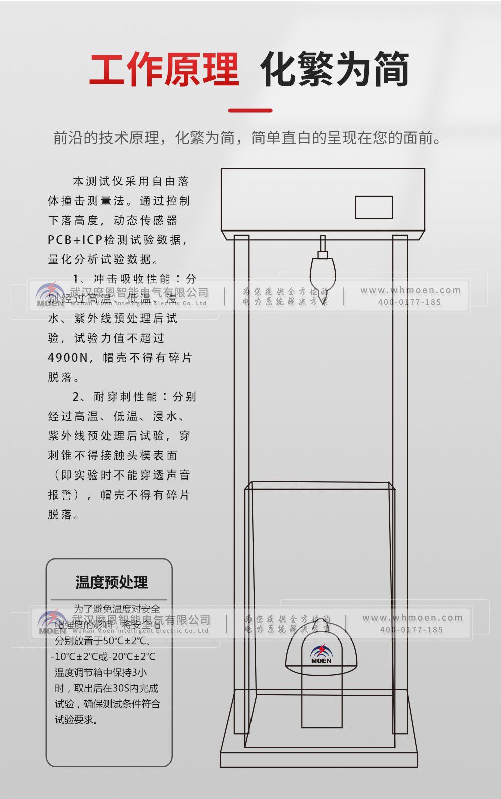 安全帽耐冲击穿刺测试仪工作原理